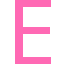 The letter E