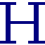 The letter H