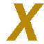 The letter X