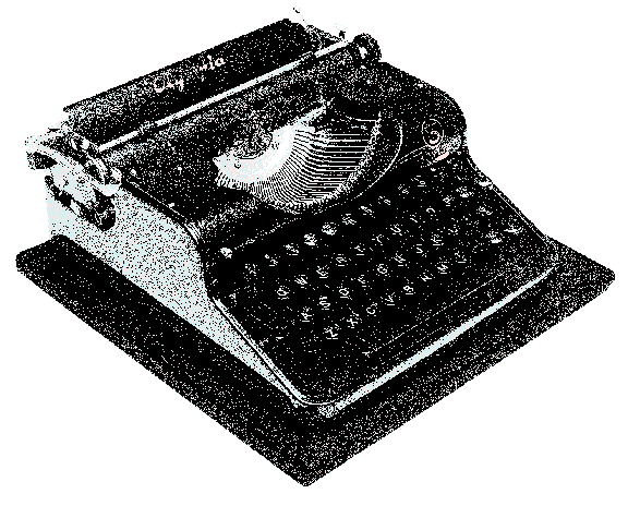 a typewriter